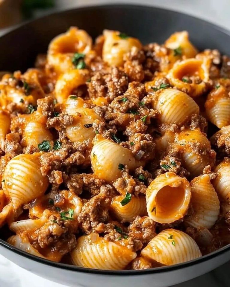 Creamy Beef and Shells