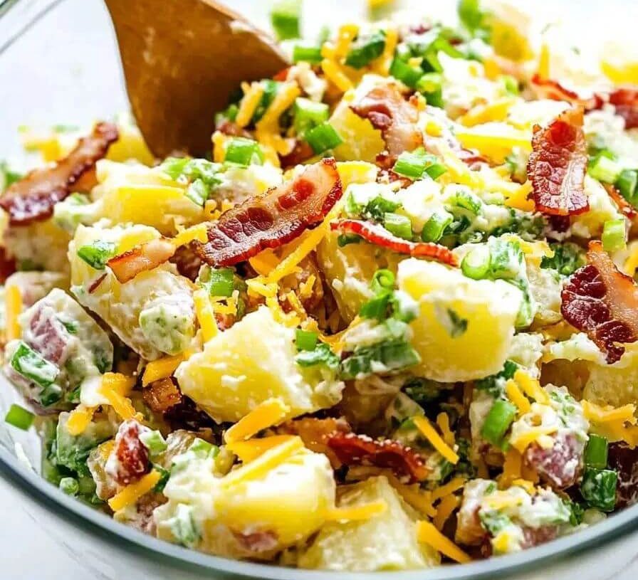 Loaded Baked Potato Salad Recipeis an easy and quick healthy keto dinner ideas recipes that you can cook if you like . In Tasty Recipes blog we got the best easy dinner.