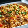 Easy Hamburger Rice Casserole