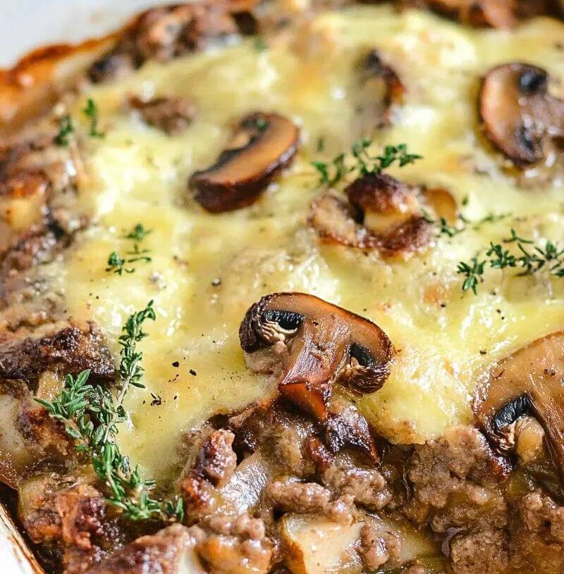 Hamburger Mushroom Bakeis an easy and quick healthy keto dinner ideas recipes that you can cook if you like . In Tasty Recipes blog we got the best easy dinner.
