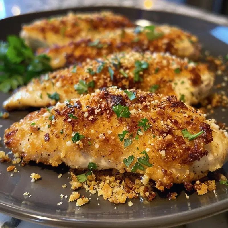 Garlic Parmesan Crusted Chickenis an easy and quick healthy keto dinner ideas recipes that you can cook if you like . In Tasty Recipes blog we got the best easy dinner.