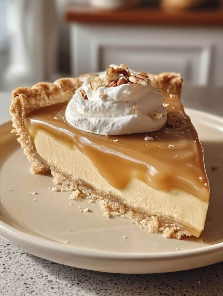 Creamy Caramel Custard Pie