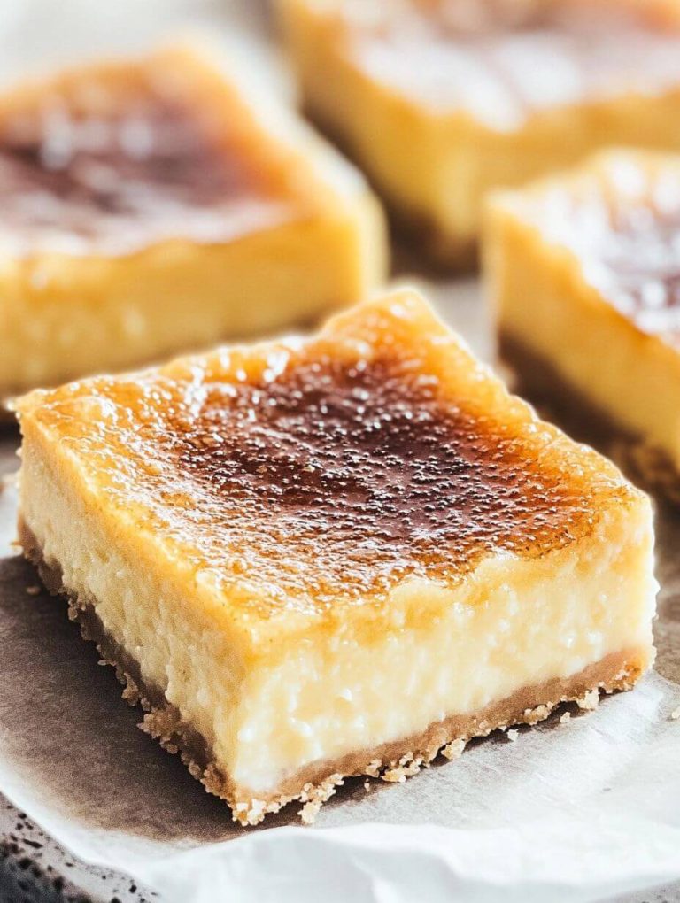 Crème Brûlée Cheesecake Bars