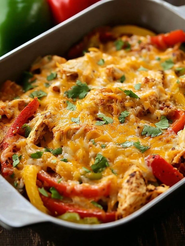 Chicken Fajita Skillet Casserole