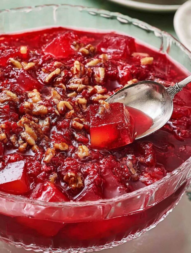 Cranberry Pineapple Holiday Jell-O Salad