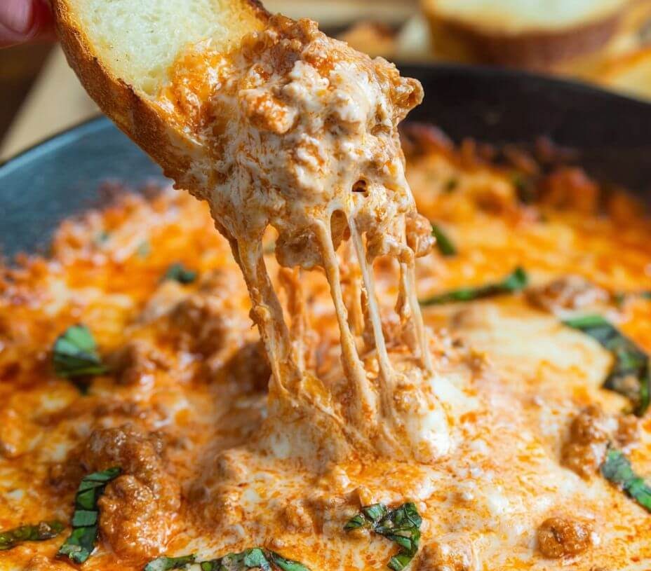 Cheesy Skillet Lasagna Dipis an easy and quick healthy keto dinner ideas recipes that you can cook if you like . In Tasty Recipes blog we got the best easy dinner.
