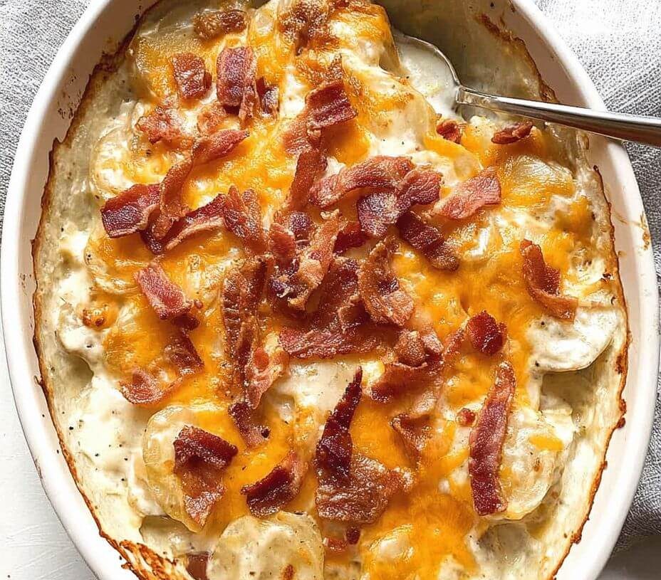 Creamy Loaded Scalloped Potatoesis an easy and quick healthy keto dinner ideas recipes that you can cook if you like . In Tasty Recipes blog we got the best easy dinner.