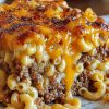 Macaroni and Cheese Meatloaf Casserole
