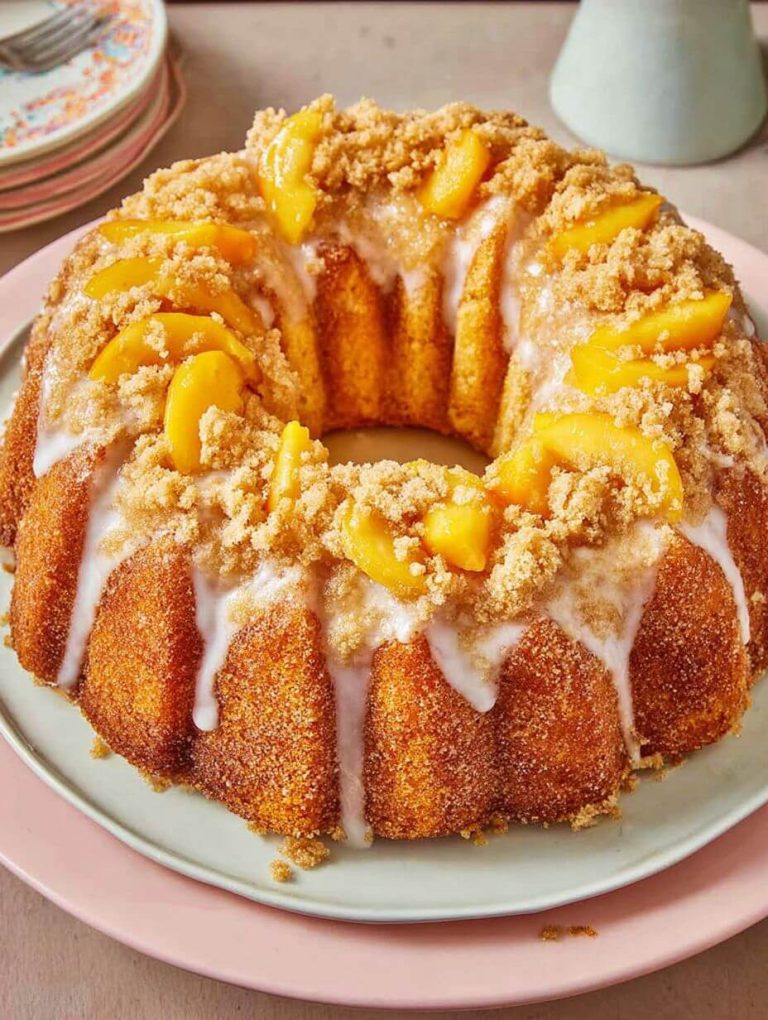 Peach Cobbler Pound Cake