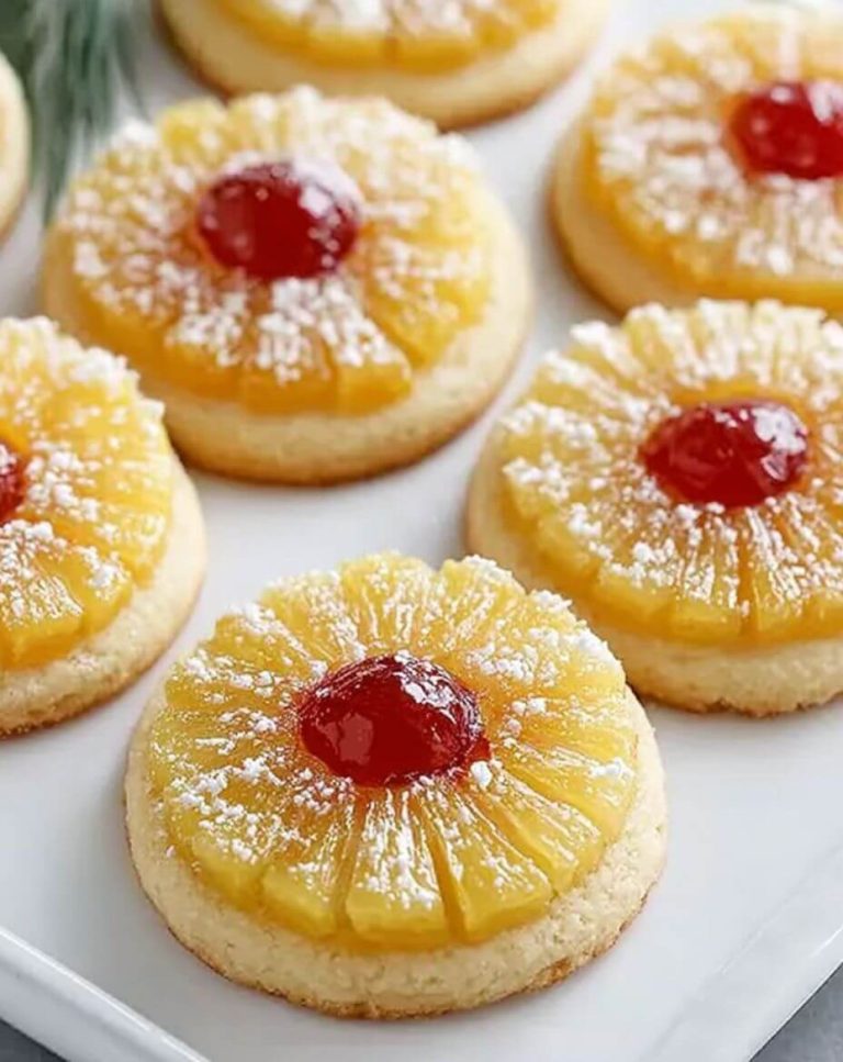 Pineapple Upside-Down Sugar Cookies