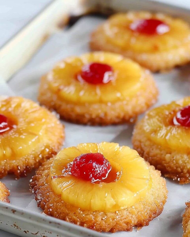 Pineapple Upside-Down Sugar Cookies