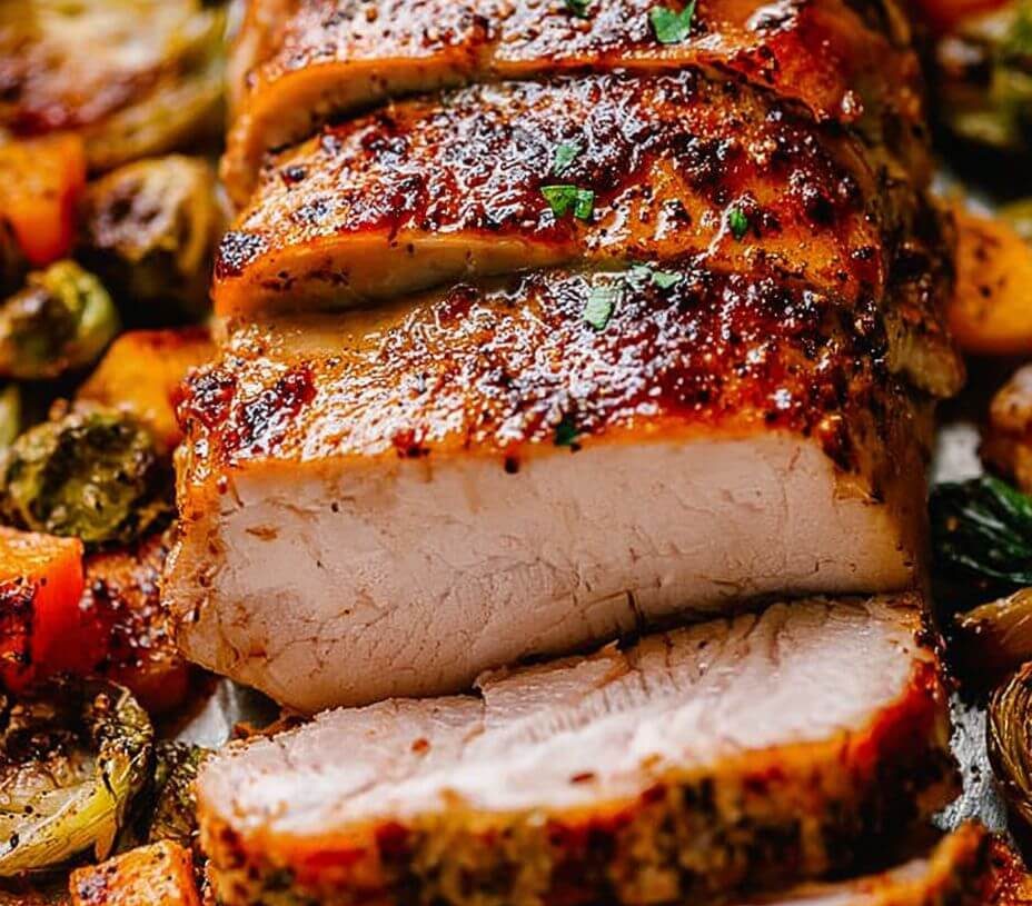 Herb-Roasted Pork Loinis an easy and quick healthy keto dinner ideas recipes that you can cook if you like . In Tasty Recipes blog we got the best easy dinner.