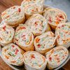 Vegetable Cream Cheese Tortilla Roll Ups