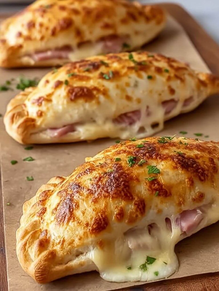 Easy Ham and Cheese Calzones
