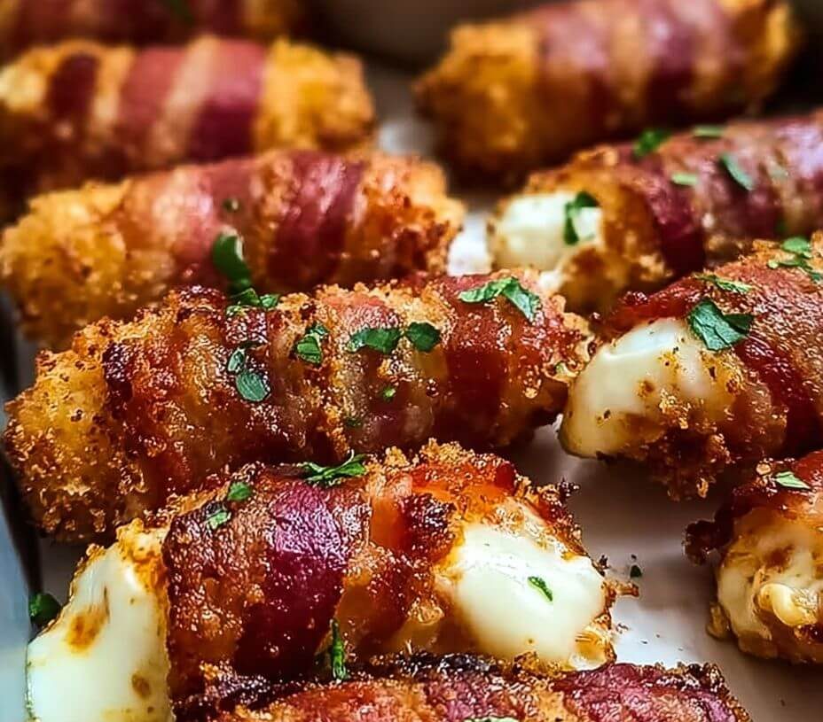 Nashville-Style Spicy Bacon-Wrapped Mozzarella Sticksis an easy and quick healthy keto dinner ideas recipes that you can cook if you like . In Tasty Recipes blog we got the best easy dinner.
