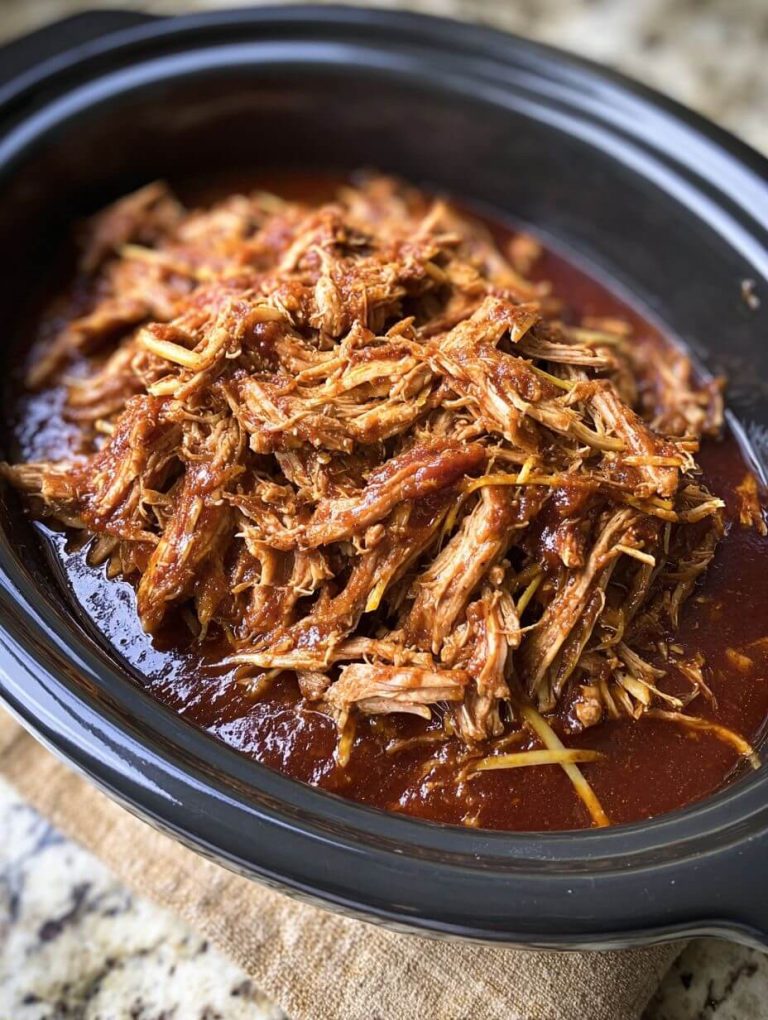 Slow Cooker 3-Ingredient BBQ Pulled Pork