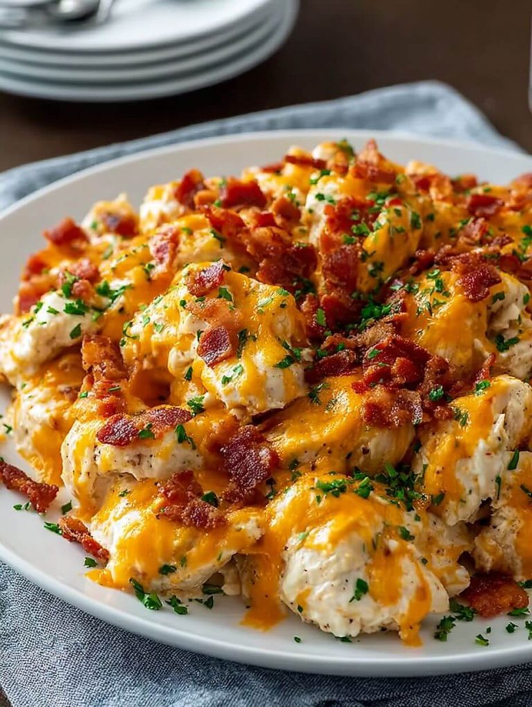Slow Cooker Cheesy Bacon Ranch Chicken