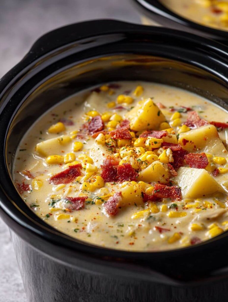 Slow Cooker Amish Corn Chowder