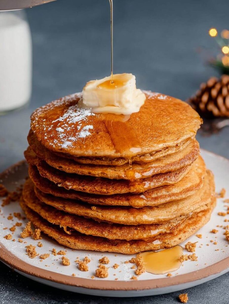 Christmas Gingerbread Pancakes