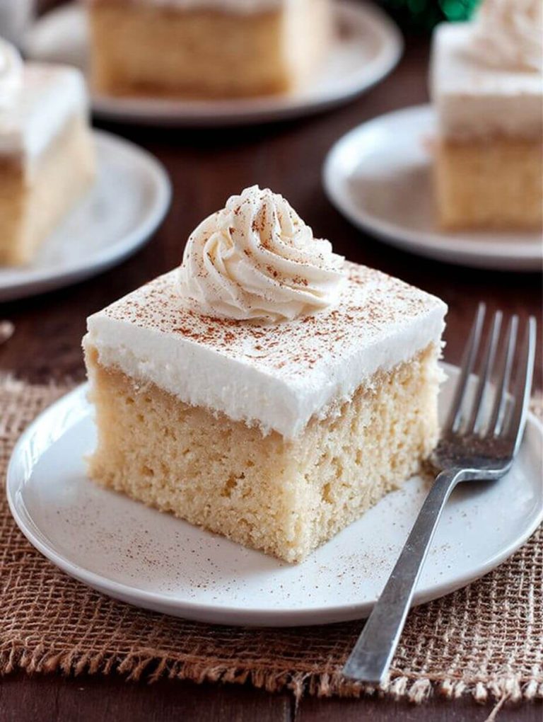 Eggnog Tres Leches Cake