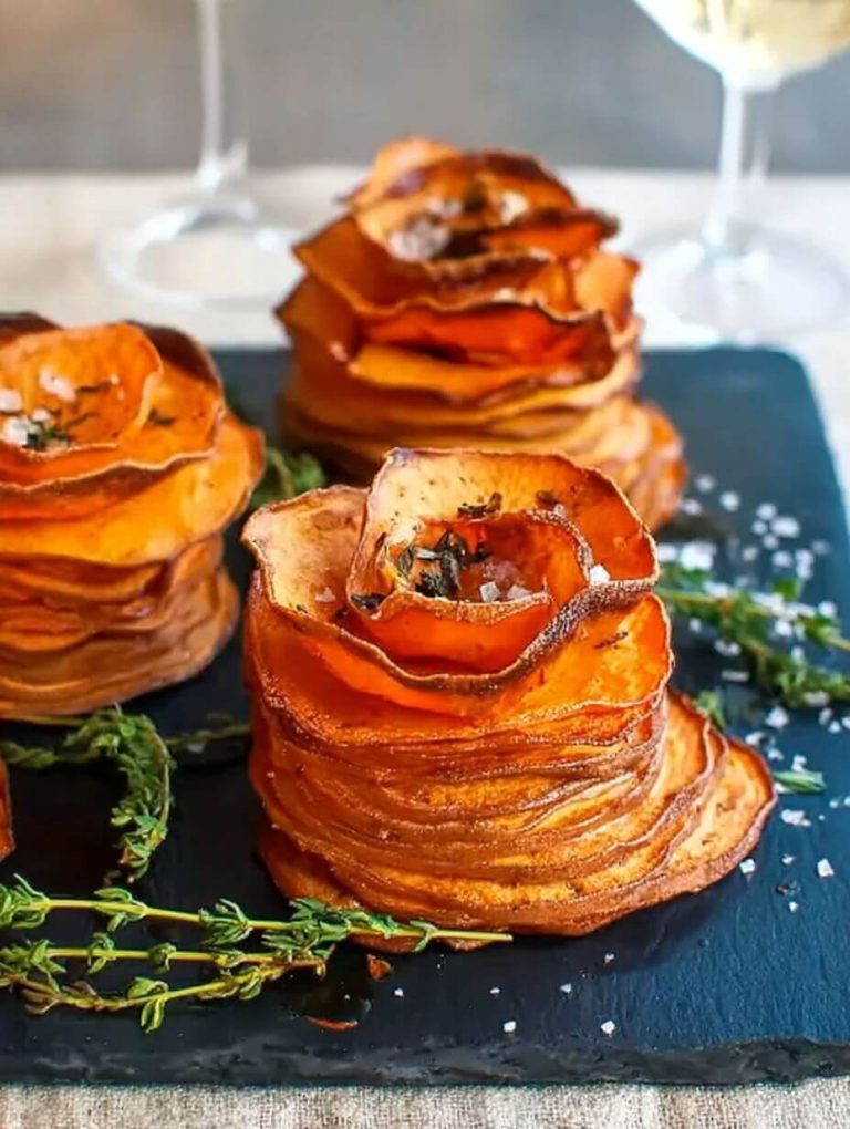 Honey-Butter Sweet Potato Stacks