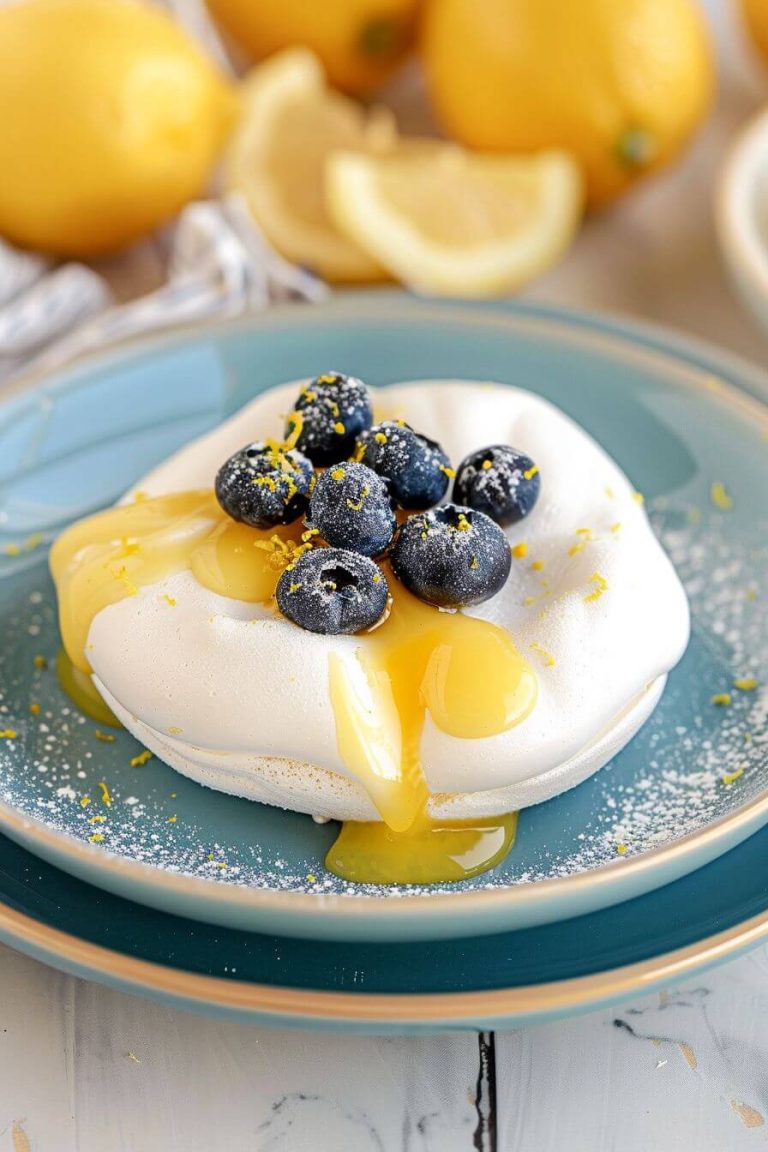 Mini Lemon Curd Meringues