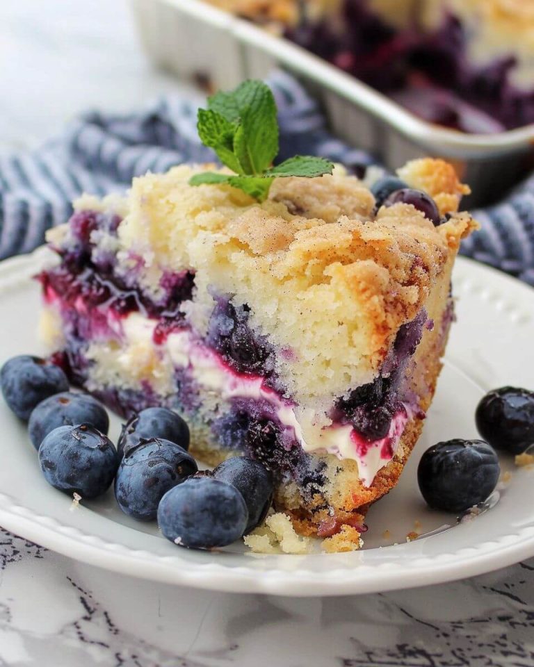 Blueberry Cream Cheese Crumb Cake
